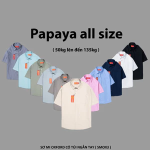 Áo sơ mi ngắn tay office chất oxford có túi ngực cao cấp. SMOX3