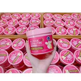 Kem Dưỡng Trắng Da Chống Nắng Alpha Arbutin Collagen Body Serum 500g UV 50 SPF Precious Skin Thái Lan