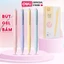 Combo Bút Gel Deli Ngòi 0.5mm Màu Pastel Có Đệm Tay Deli Viết Trơn Tru Nhanh Khô Dễ Thương