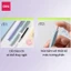 Combo Bút Gel Deli Ngòi 0.5mm Màu Pastel Có Đệm Tay Deli Viết Trơn Tru Nhanh Khô Dễ Thương