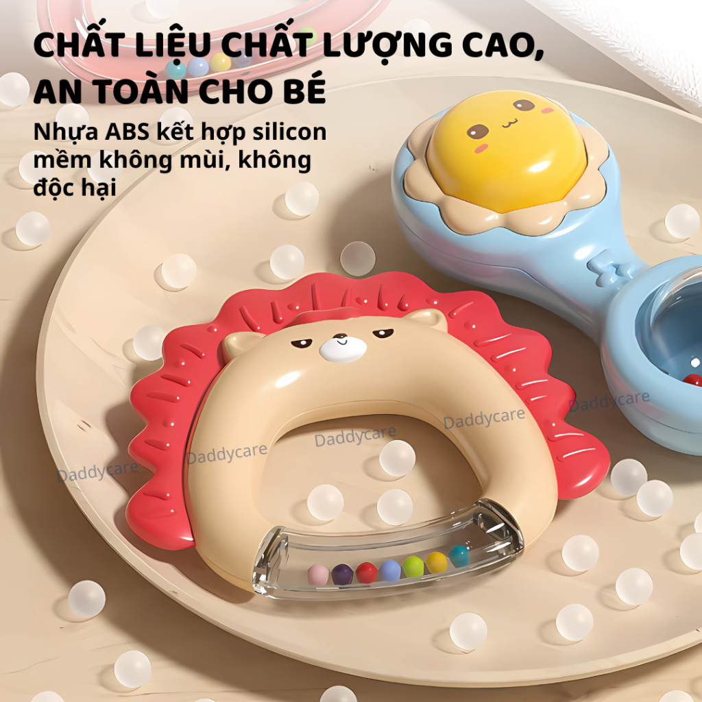 Đồ chơi bé sơ sinh bộ lục lạc gặm nướu 8 10 món Goodway Baby Rattle an toàn cho bé từ 2 tháng tuổi