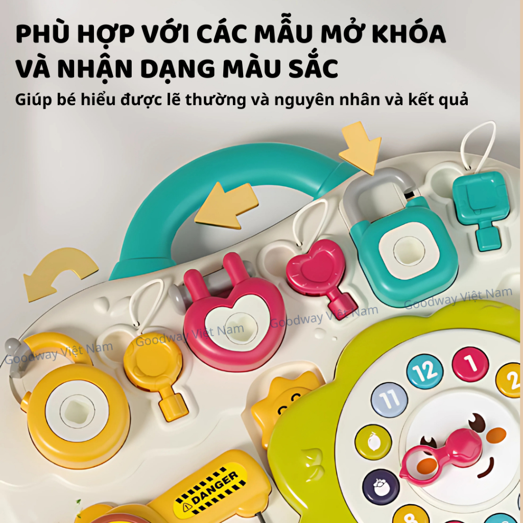 Bảng Bận Rộn Cho Bé Goodway Activity Busy Board Đồ Chơi Montessori Cho Bé 1 2 3 4 5 Tuổi