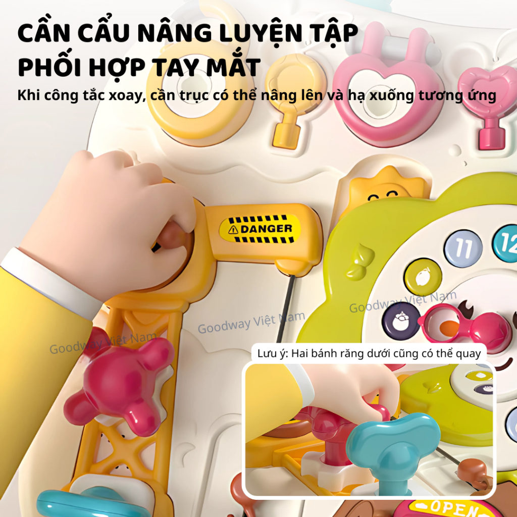 Bảng Bận Rộn Cho Bé Goodway Activity Busy Board Đồ Chơi Montessori Cho Bé 1 2 3 4 5 Tuổi