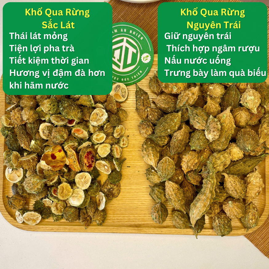 500g Khổ Qua Rừng Loại 1 Đức Thiện (Khô, Sạch, Thơm) Hỗ Trợ Thanh Nhiệt, Giải Độc, Hỗ Trợ Sức Khỏe