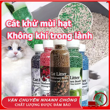 🔥🔥🔥Cát khử mùi hạt Hạt khử mùi cát vệ sinh cho mèo, giảm mùi hôi cát mèo an toàn cho mèo con và mèo bầu