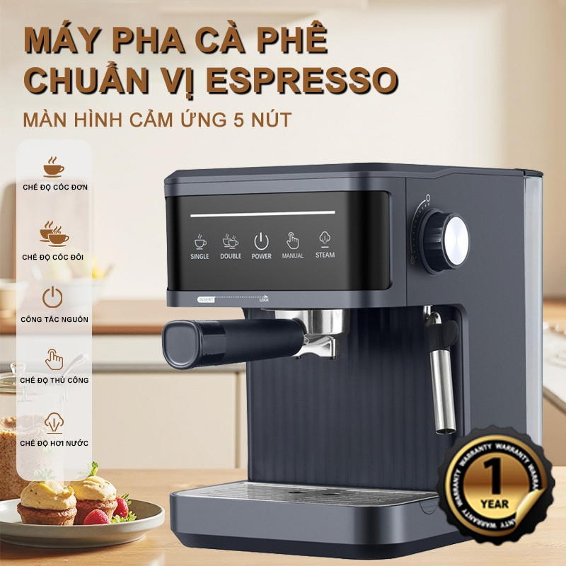 Máy Pha Cà Phê Espresso Tự Động BH 12 Tháng - Review Chi Tiết 2024