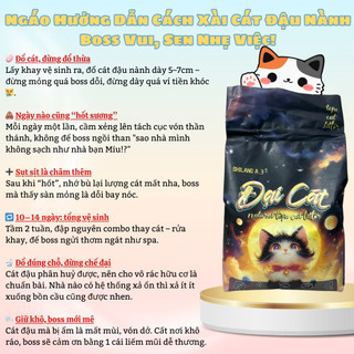 Cát đậu nành Đại Cát - Cát Lẻ Vị  ,Cát đậu nành cho mèo ĐẠI CÁT TOFU Cat Litter 6L, cát vệ sinh cho mèo.