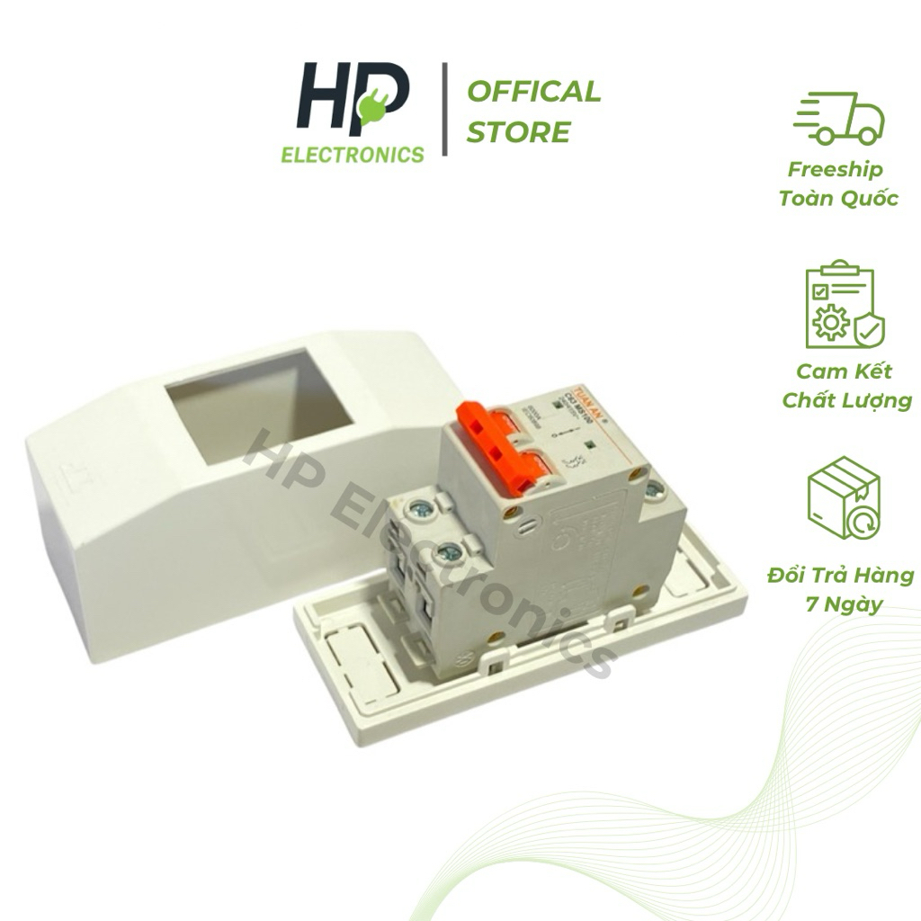 Hộp bảo vệ CB 2 tép nhựa Tiến Phát