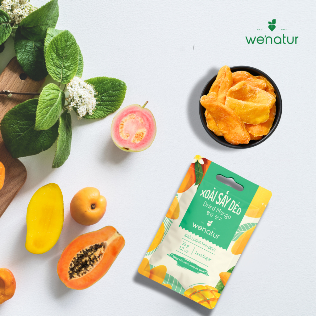 Xoài Sấy Dẻo Nguyên Vị Ít Đường We'natur 35g