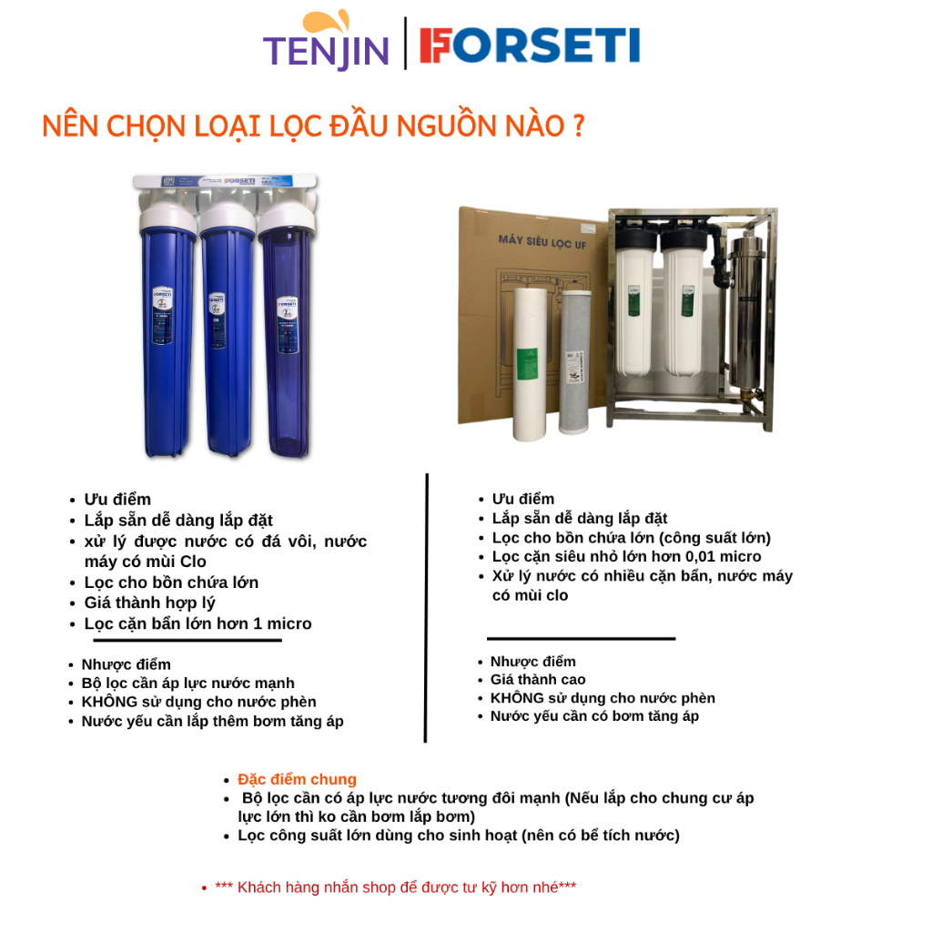 Bộ 3 Cốc Lọc Nước Đầu Nguồn 20 Inch FORSETI Ren 21 Hoặc Ren 27 Lắp Sẵn Đầy Đủ Phụ Kiện Kèm Lõi Giúp Lọc Nước Sinh Hoạt