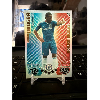 [ TL08 ]Thẻ Bài Sưu Tập Cầu Thủ Bóng Đá Didier Drogba Match Attax Drogba Limited Chelsea Mùa 2010/11 10/11 ( TL08 )
