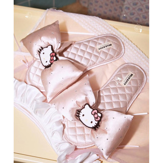 Dép Nơ Satin Hello Kitty Chính Hãng “Gukoo” chính hãng