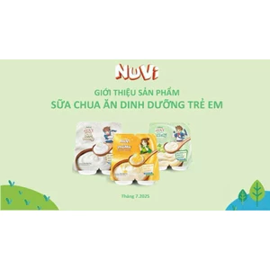 combo 3 vỉ sữa chua trái cây Nuvi cho bé