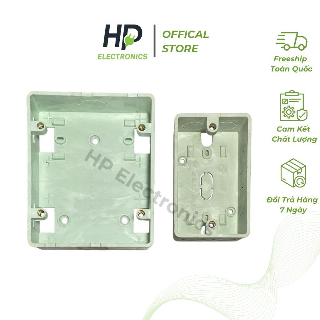 Đế âm đơn, đế âm đôi, đế nổi cao SINO cao cấp chống cháy