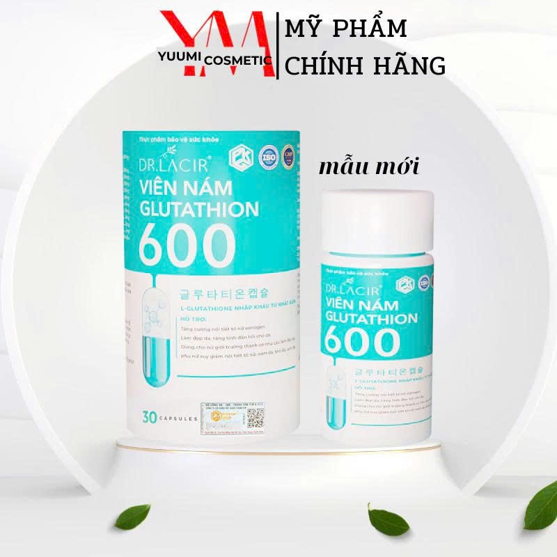 viên uống glutathione 600 chính hãng GLU 600