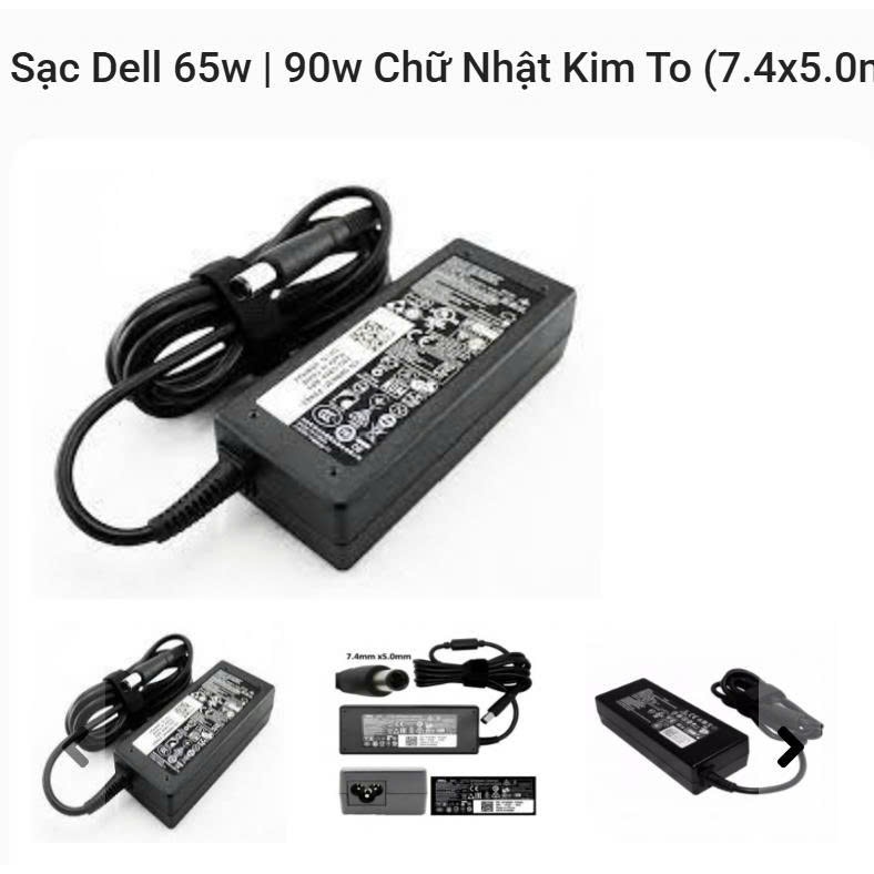 Sạc laptop Dell 19.5V (65W chân kim 7.4mm * 5.0 mm)