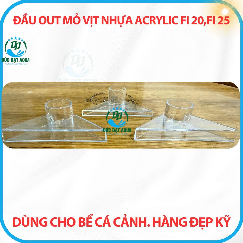 Đầu out mỏ vịt nhựa Acrylic Fi 20,Fi 25 dùng cho bể cá cảnh, thủy sinh. Hàng đẹp kỹ 3