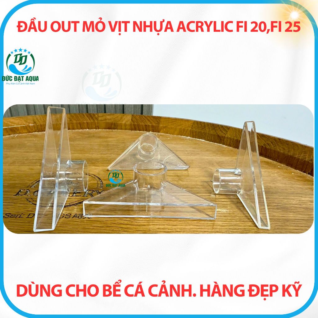 Đầu out mỏ vịt nhựa Acrylic Fi 20,Fi 25 dùng cho bể cá cảnh, thủy sinh. Hàng đẹp kỹ 5