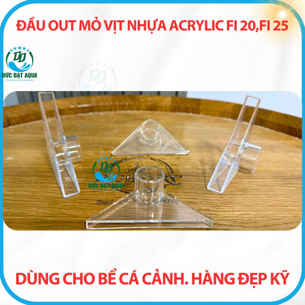 Đầu out mỏ vịt nhựa Acrylic Fi 20,Fi 25 dùng cho bể cá cảnh, thủy sinh. Hàng đẹp kỹ