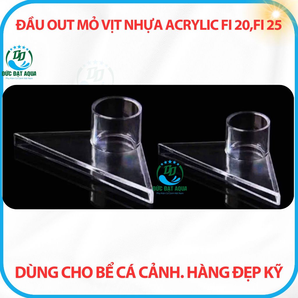 Đầu out mỏ vịt nhựa Acrylic Fi 20,Fi 25 dùng cho bể cá cảnh, thủy sinh. Hàng đẹp kỹ 6