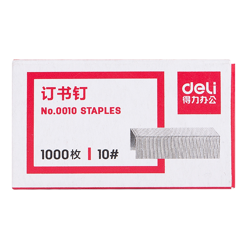Ghim Dập Tài Liệu Số 10/12 Deli - Đạn Ghim 24/6 - Hộp Ghim Bấm 1000 Cái Dùng Cho Học Sinh Văn Phòng