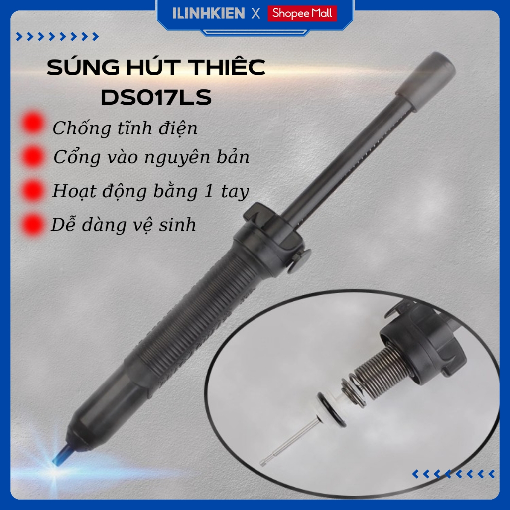 Hút thiếc hàn loại to DS017LS lực hút mạnh chất lượng tốt ILinhkien