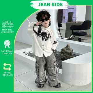 SET SƠ MI JEAN ỐNG RỘNG BÉ TRAI – CHẤT NGẦU CHUẨN SOÁI CA
