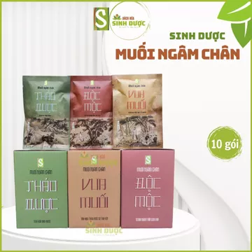 Muối Ngâm Chân Thảo Dược HTX Sinh Dược 550gr, muối ngâm chân giúp ngủ ngon, thông khí huyết