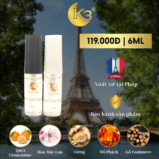 Combo Gift Test Black Gold & White Gold 6ML - K3 Perfume
