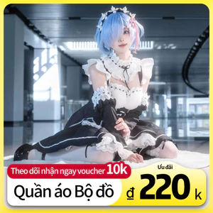 Re:Life in a different world from zero Vai Trò Rem Ram Người Giúp Việc cosplay Chứa Tóc Giả
