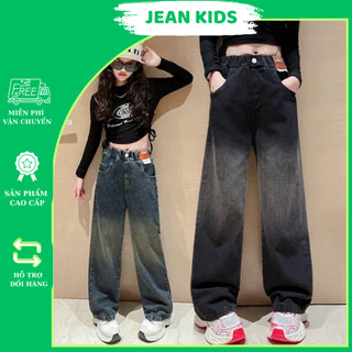 Quần Jean Suông Omber Bé Gái 2 Màu Xanh – Đen 18-46KG