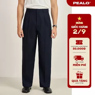 Quần âu Essential cạp cao PEALO form xuông Cạp cao chất liệu cao cấp
