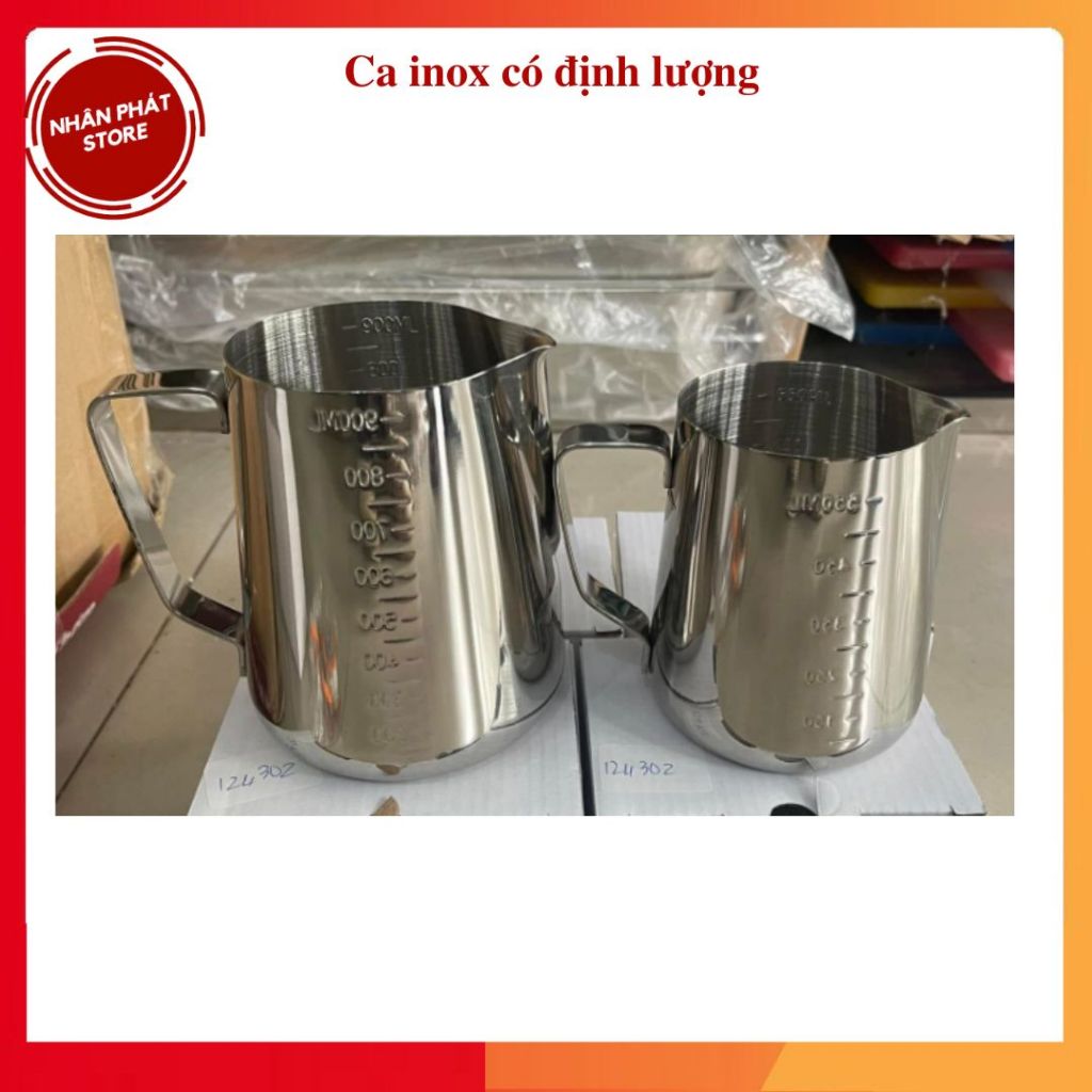 Ca inox có định lượng nhiều dung tích | Shopee Việt Nam