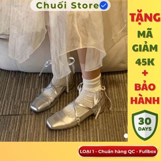 Giày bệt nữ da PU tổng hợp dệt vải đế cao su nhẹ nhàng nữ tính mềm mại thoải mái