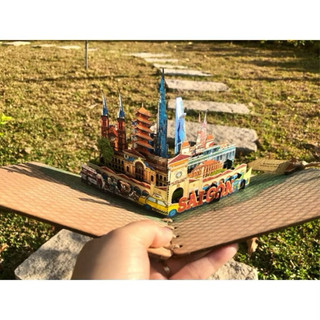 ( Tặng 1 hít nón lá) Thiệp giấy 3D cao cấp Popup lưu niệm Việt Nam
