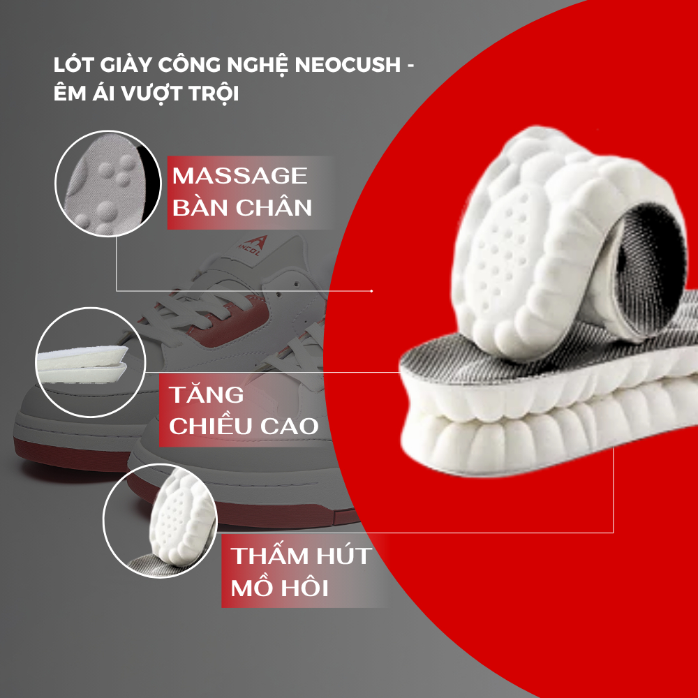Giày Sneaker Thể Thao Unisex Ancol Xtreme Luna / Smoky / Magi, Da Ultra M Bền Bỉ, Thoáng Khí, Đế Cao Su | BigBuy360 - bigbuy360.vn