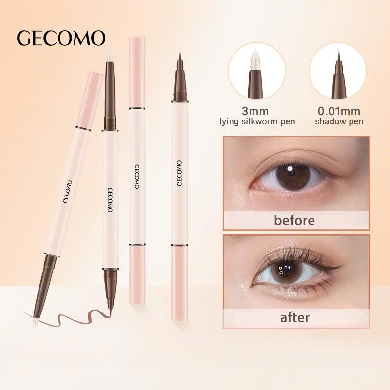 Kẻ bọng mắt 2 đầu Gecomo có nhũ lấp lánh lâu trôi tiện lợi | NHÍM HOUSE