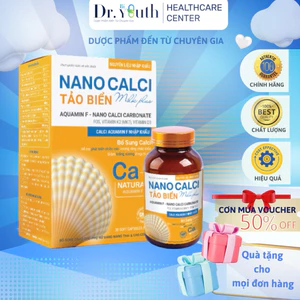 Viên uống Canxi Hữu cơ Nano Tảo Biển Milk Plus Hỗ Trợ Phát Triển Chiều Cao Giảm Loãng Xương, không gây sỏi thận