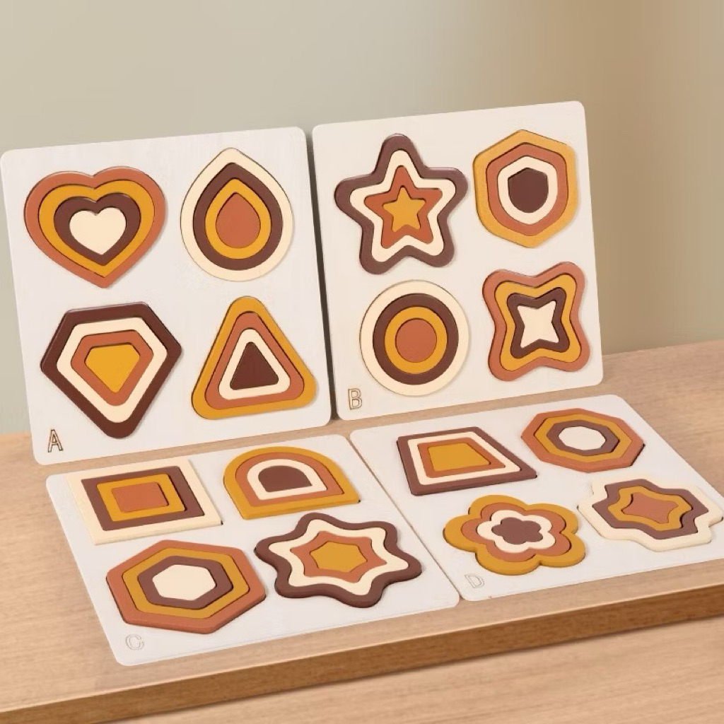 Montessori Học tập sớm Câu đố nhận thức Cha mẹ và con cái Hình dạng tương tác Huấn luyện Logic tư duy