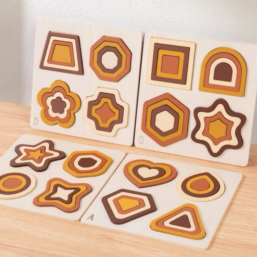 Montessori Học tập sớm Câu đố nhận thức Cha mẹ và con cái Hình dạng tương tác Huấn luyện Logic tư duy
