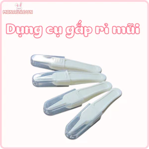 Nhíp gắp rỉ mũi an toàn, dụng cụ gắp rỉ mũi đầu tròn cho bé sơ sinh có nắp đậy tiện lợi