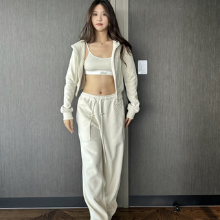 Hàn Quốc Badblood quần thư thêu lỏng lẻo quần street dance thẳng quần thể thao quần vệ sinh nữ