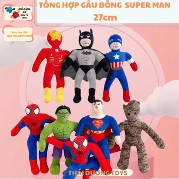 ( Ảnh Tự Chụp) Gấu bông người nhện-gấu bông siêu nhân-gấu bông spiderman-gấu bông siêu nhân nhện-gấu bông batman
