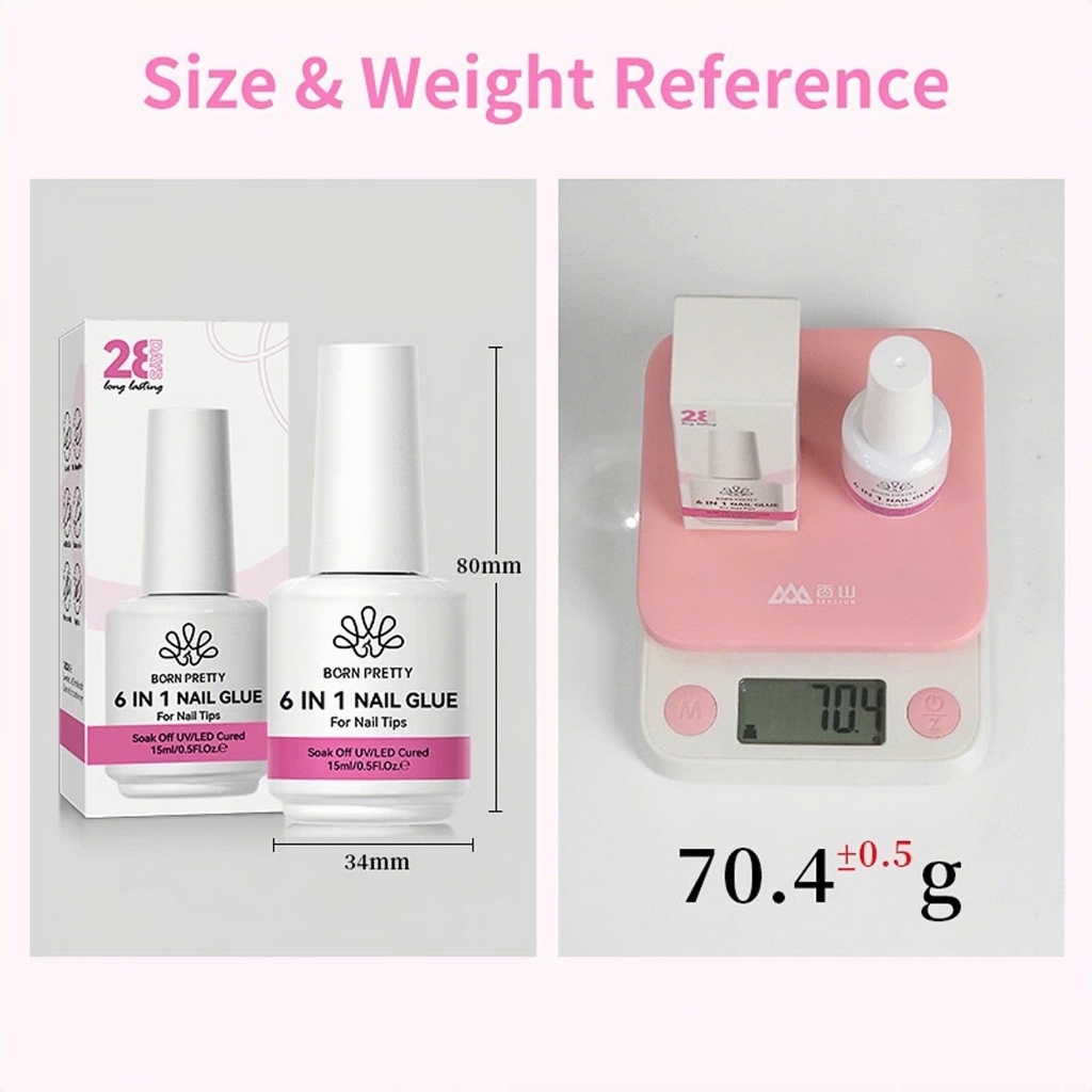 [Chính Hãng Mẫu 2026] Sơn Gel Liên Kết 6 Trong 1 Born Pretty Chính Hãng 15ml