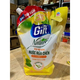Nước Rửa Chén Gift Natural túi 3.6kg nhiều mùi hương