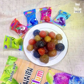 Ômai mận nhiều màu,Omai mix vị colourful plum Thái Lan,vị chua chua,ngọt ngọt,dai.Ăn b dai,ăn là mê.Món ăn vặt hot trend