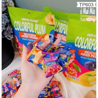 Ômai mận nhiều màu,Omai mix vị colourful plum Thái Lan,vị chua chua,ngọt ngọt,dai.Ăn b dai,ăn là mê.Món ăn vặt hot trend