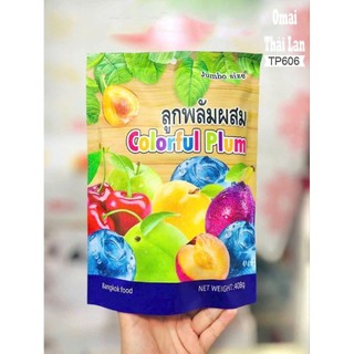 Ômai mận nhiều màu,Omai mix vị colourful plum Thái Lan,vị chua chua,ngọt ngọt,dai.Ăn b dai,ăn là mê.Món ăn vặt hot trend
