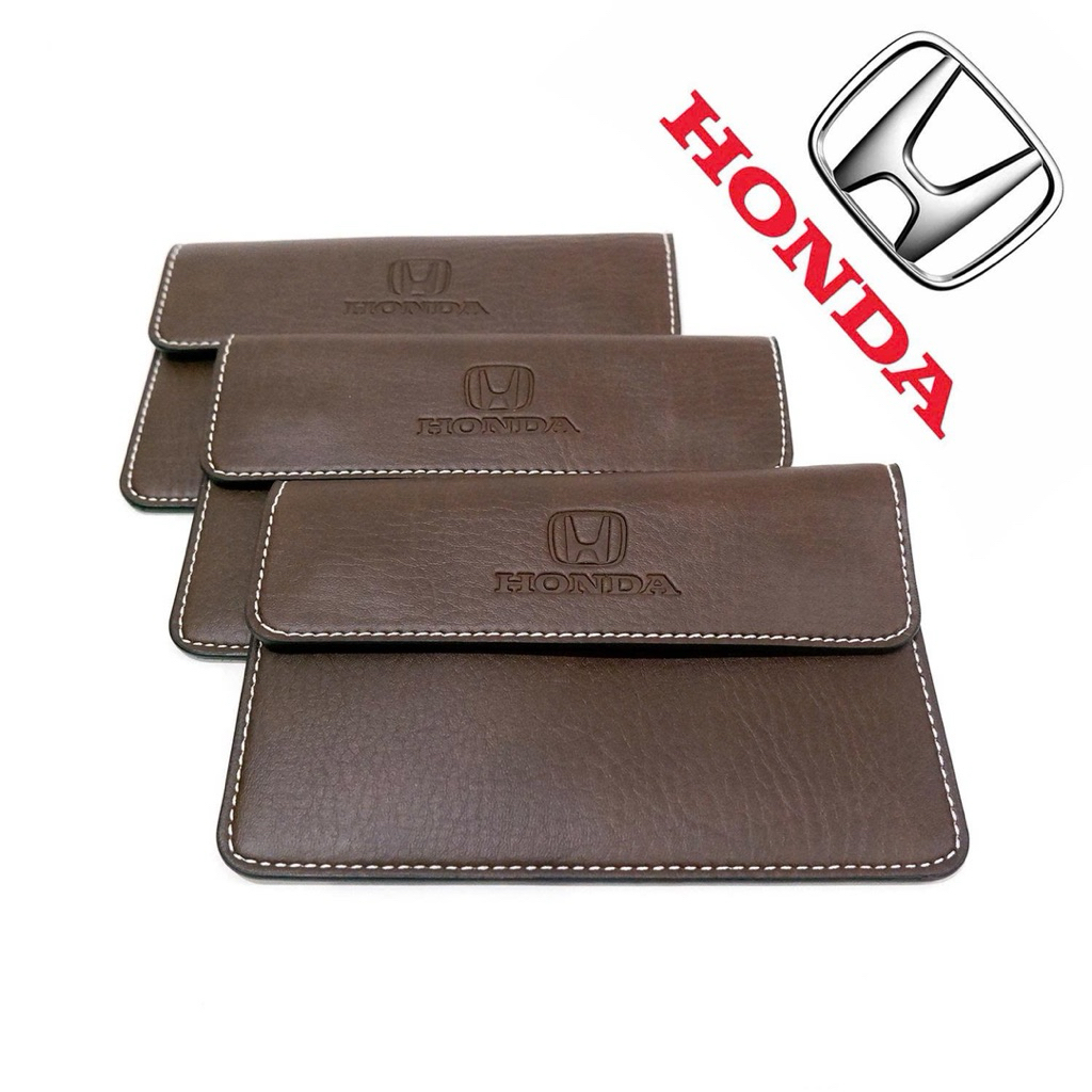 Ví Da Đựng Giấy Tờ Đăng Kiểm Xe Ô Tô, Xe Tải, Xe Container Mẫu 01 - (Dập Logo Hãng) VDK-PU01