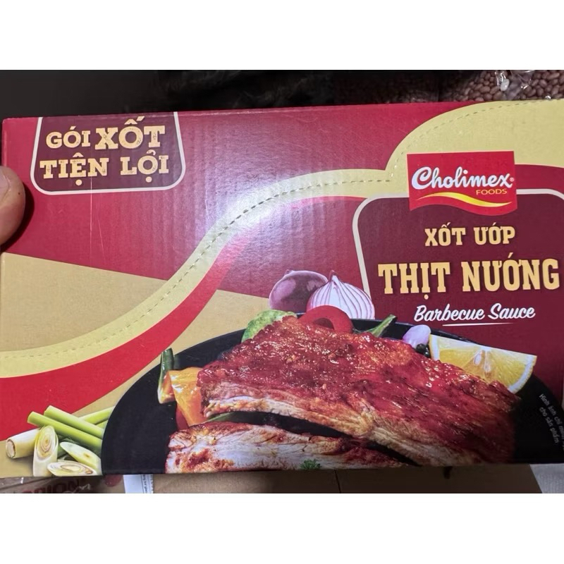 ( Hộp 20 gói ) Xốt ướp thịt nướng Cholimex- 70gr x hộp 20 gói.